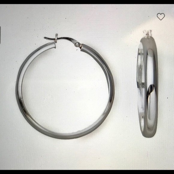 💫BNWB Sterling Silver Hoop Earrings💫 - Picture 5 of 6